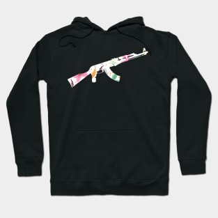 Hawaiian Gun Lover Firearm Tropical Beach Lover Aloha Riffle Hoodie